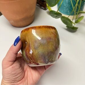 Handmade North Carolina Pottery Wine Cup Or Mug From Bass Mountain Pottery